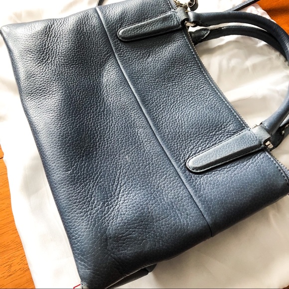 ❌SOLD❌Coach Washed Chambray Mini Pebbled Borough - Picture 4 of 8